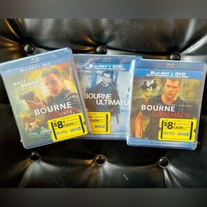 New DVDs - Bourne Identity Trilogy on Blu-Ray - DVD BRAND NEW sealed movies